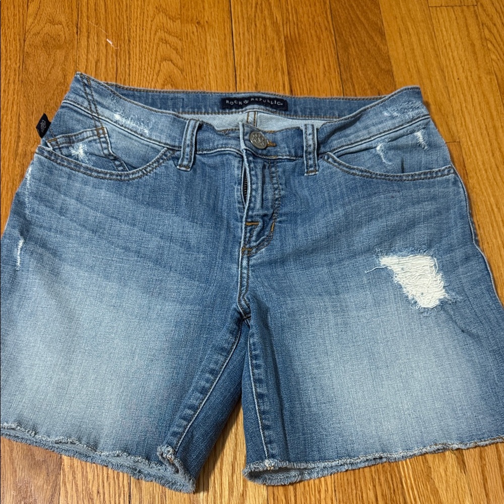 Rock & Republic Light Blue Jean Shorts